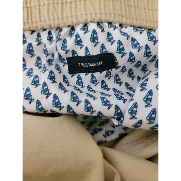 NWT Bonobos Tent Canvas Beige 7" Inseam Drawstring Shorts Men's L - Picture 9 of 10